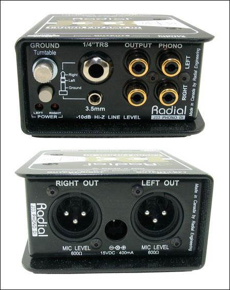 Radial J33 Active Turntable DI and Pre-Amp