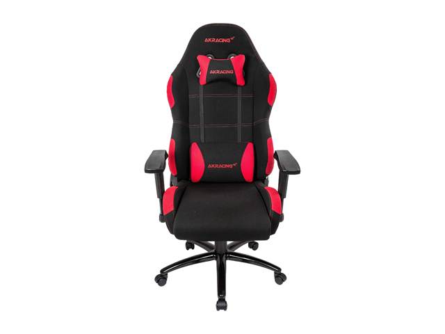 AKRacing Core Series EX Wide Fabric Gaming Chair, 3D Arms, 180 Degrees Recline - Black/Red (AK-EXWIDE-BK/RD)