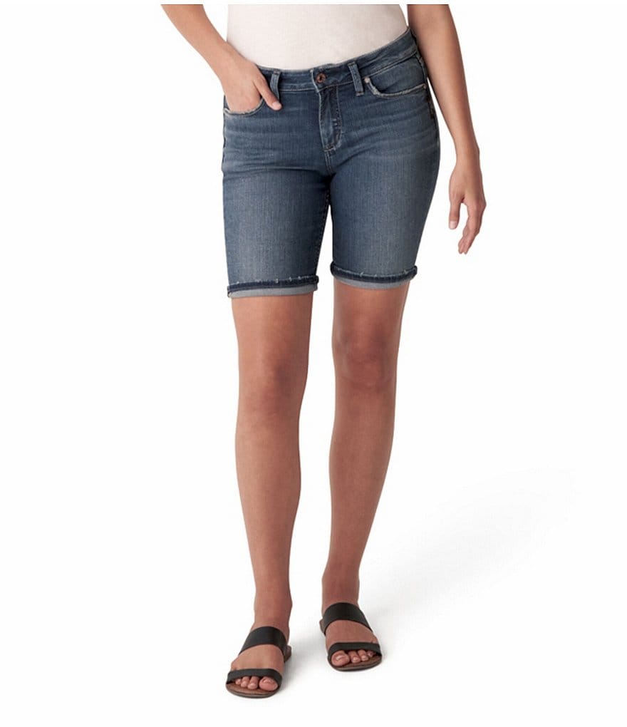 Silver Jeans Co. Suki Flip Cuff Bermuda Shorts