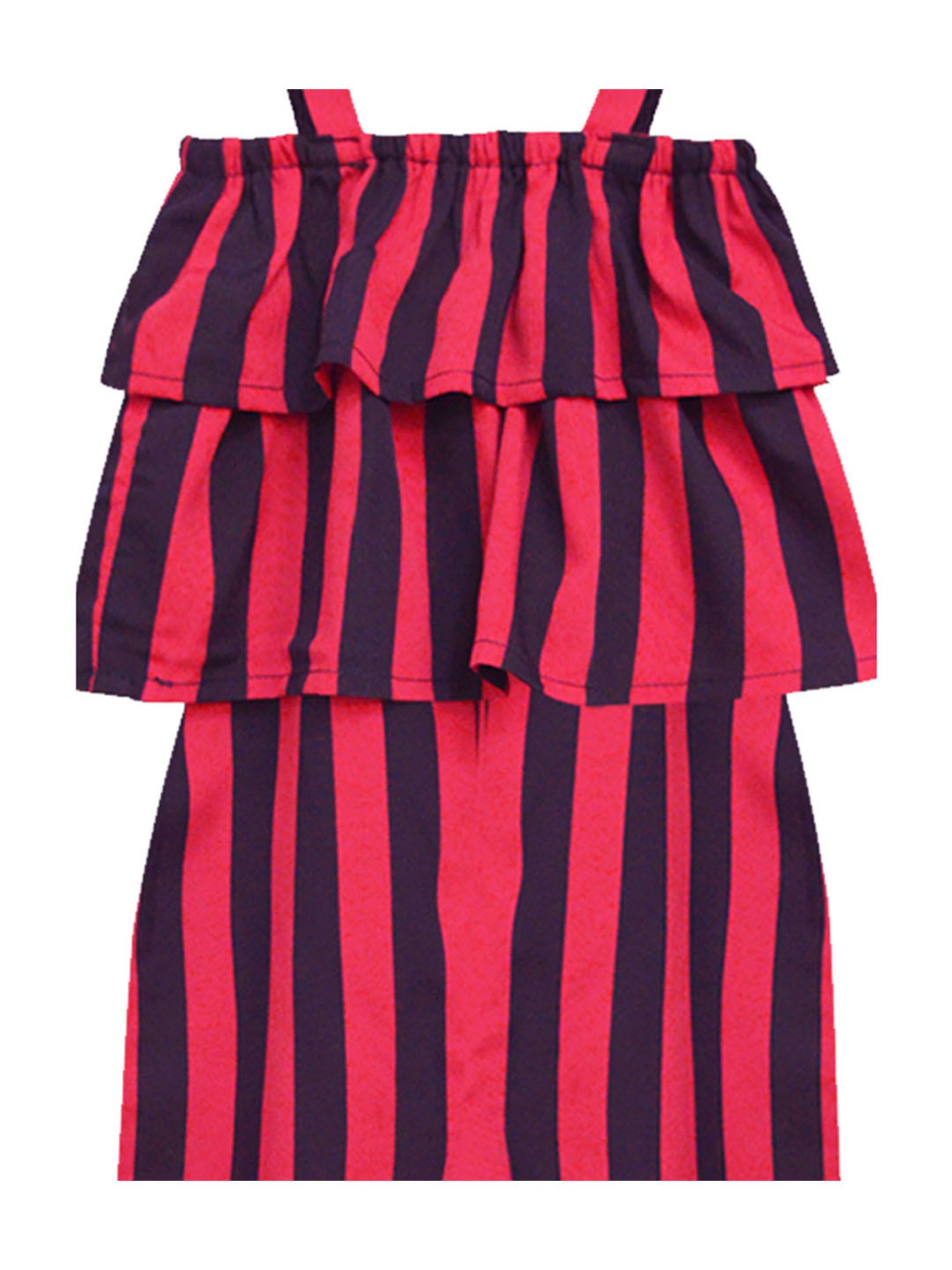 Stylestone Kids Red Printed Jumpsuit