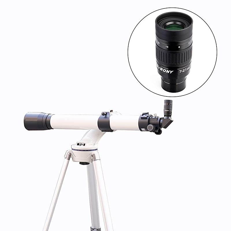 SV135 Telescope Eyepiece Zoom 7 to 21mm 1.25 Inch Fully multi Coated 6 Element 4 Group for Astronomic Telescopes