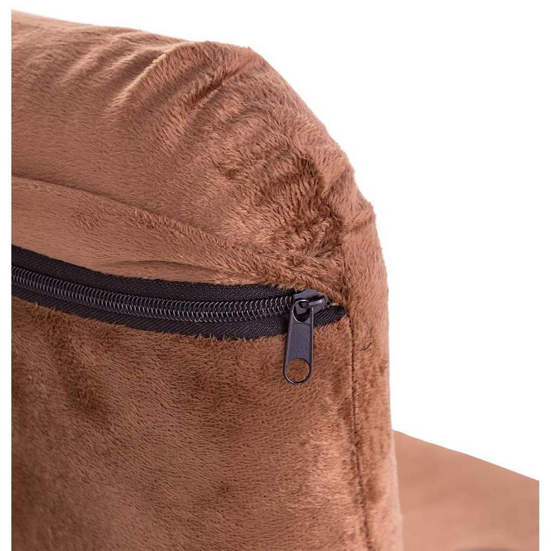 HearthSong - Kids Brown Folding Lounge Chair, Bear