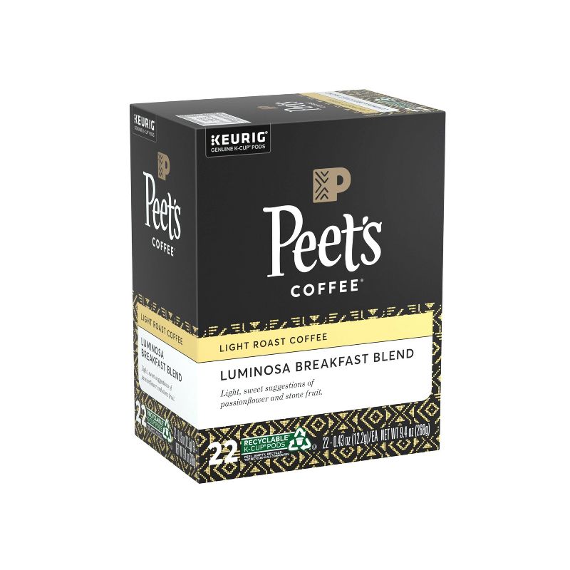 Peet's Colombia Luminosa Light Roast Coffee - Keurig K-Cup Pods - 22ct