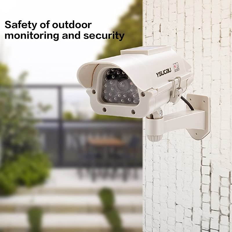 Solar Powered CCTV Security Fake Dummy Camera with Flashing Led Outdoor/Indoor Use for Homes & Business
