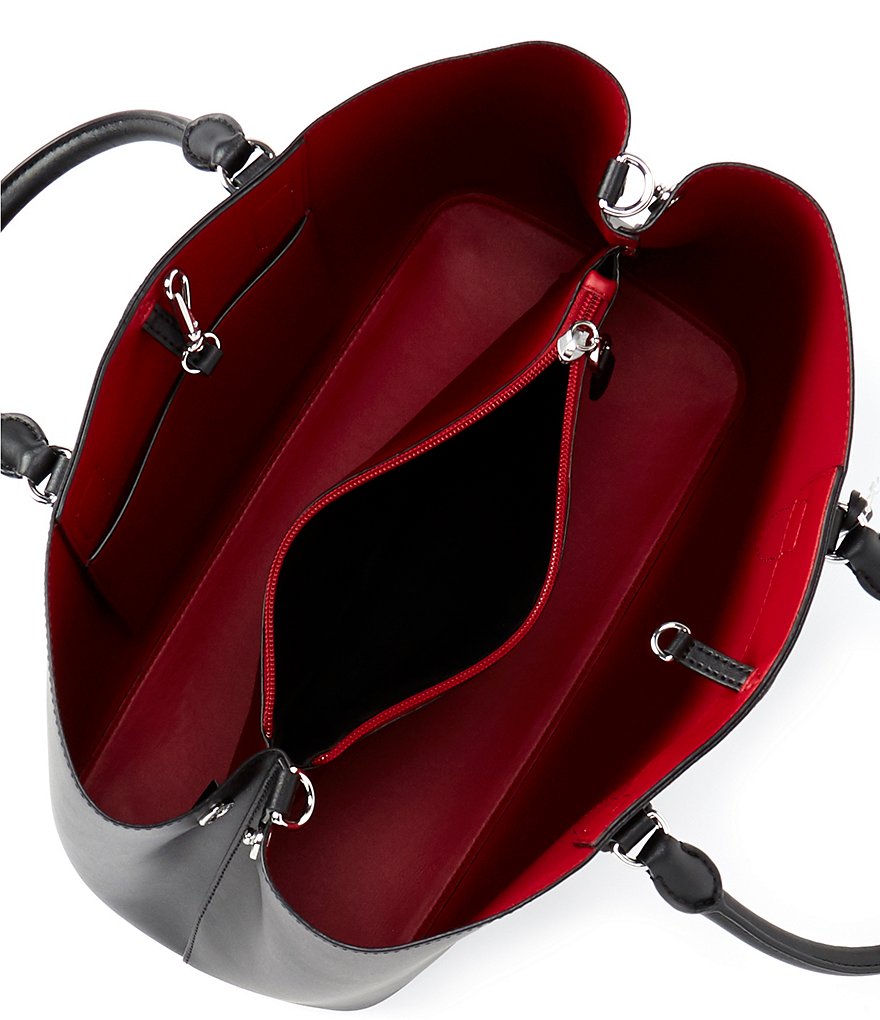 Lauren Ralph Lauren Marcy Top Handle Leather Satchel Bag