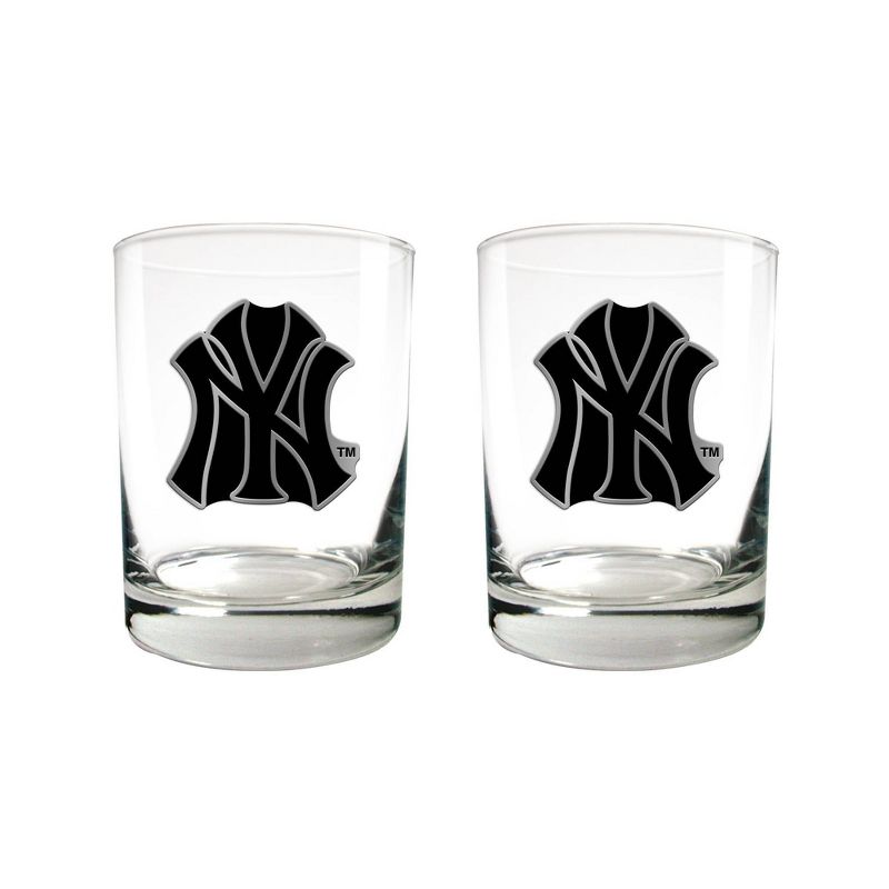 MLB New York Yankees 2pc Stealth Legacy Rock Glass Set