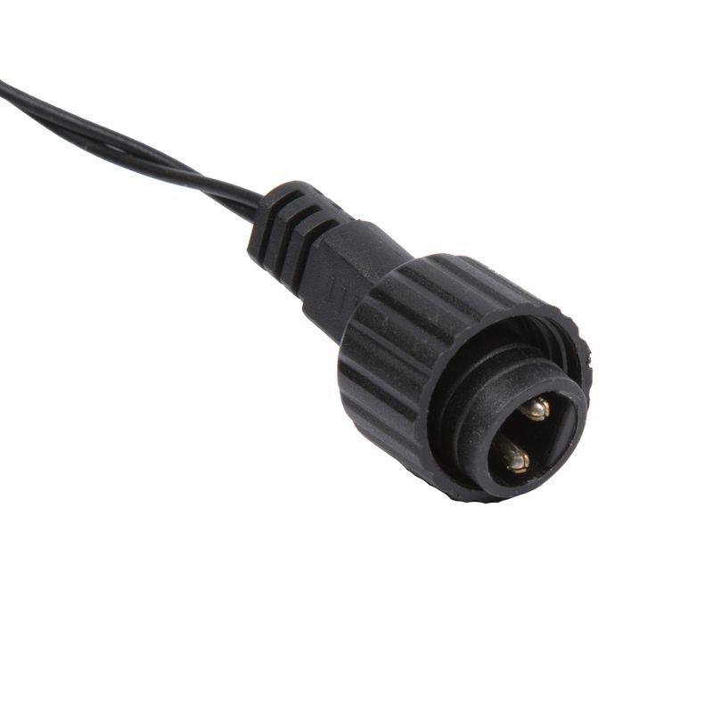 Vickerman 144 Warm White LED Cluster Light Set, 24' Christmas Light Set, Black Wire