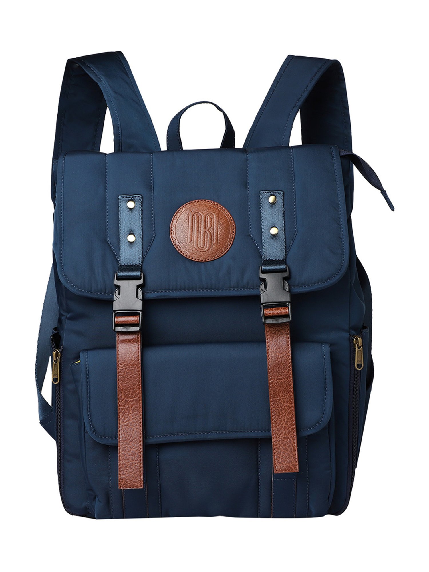 Mona B Navy Blue Large Laptop Backpack