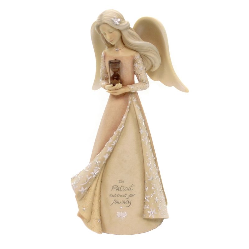 Foundations 7.5" Angel Of Patience Hour Glass Inspiring Spiritual  -  Decorative Figurines