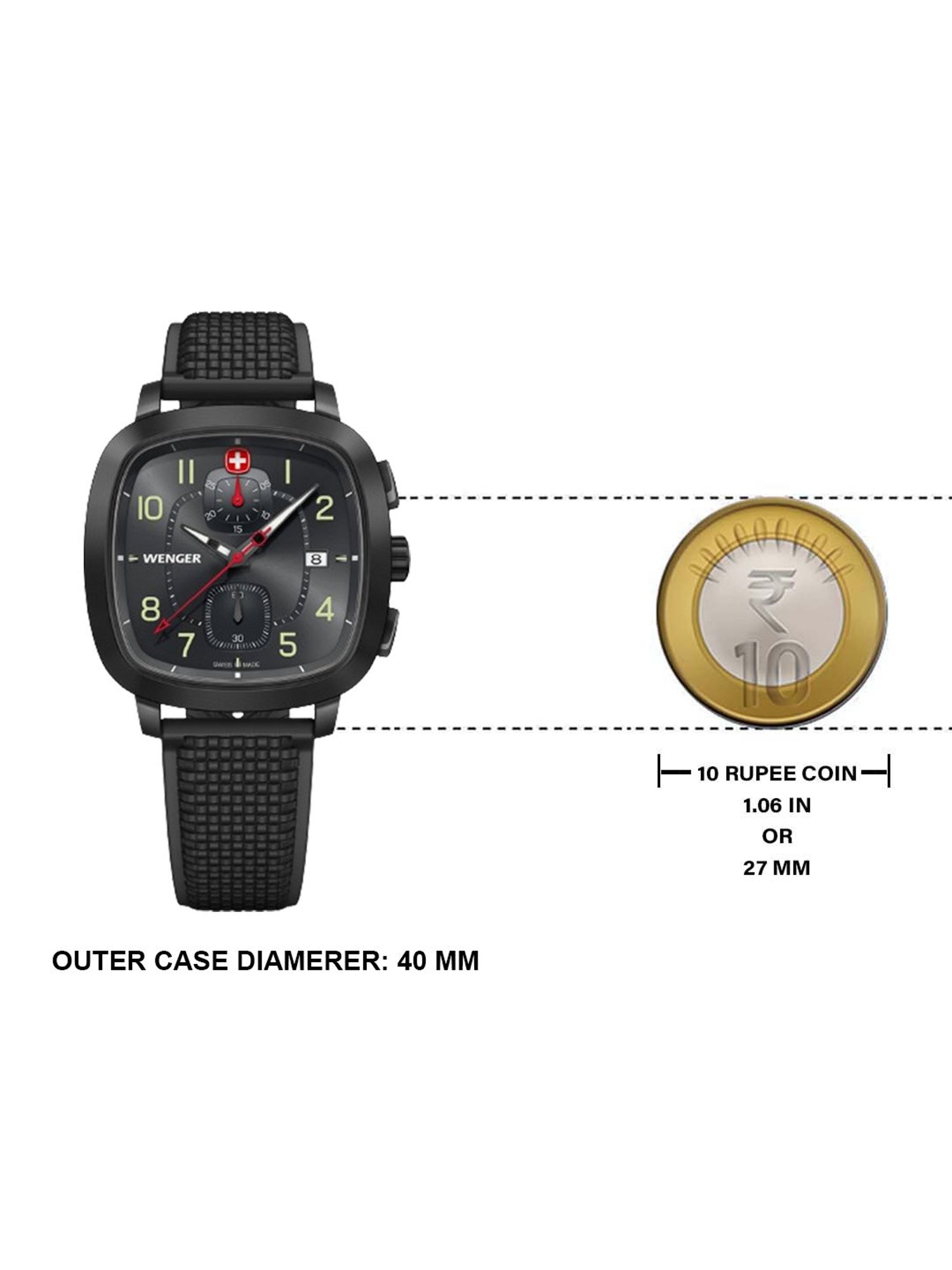 Wenger 01.1933.114 Chronograph Watch for Men