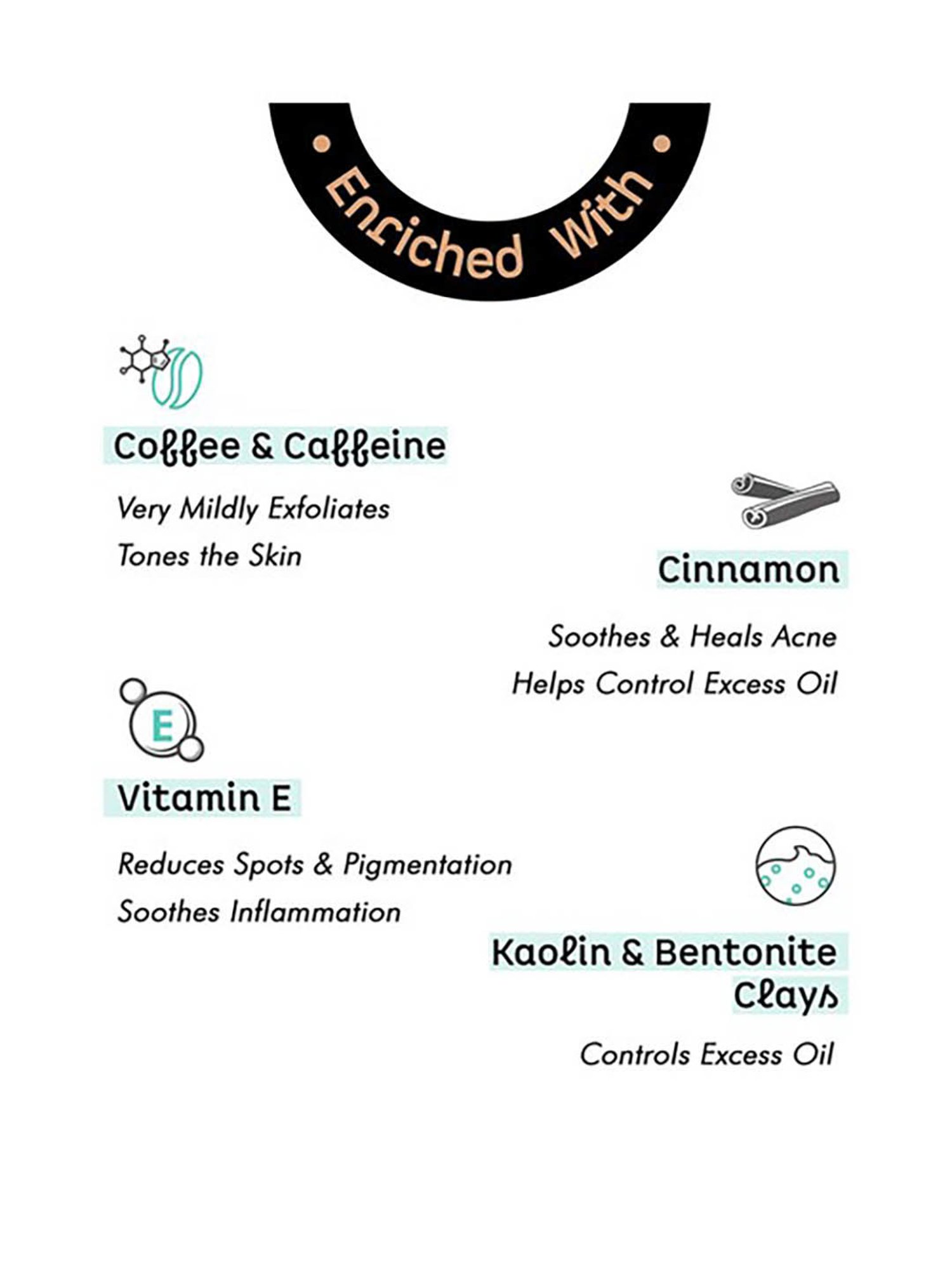 mCaffeine Cappuccino Coffee Face Scrub - 75 gm