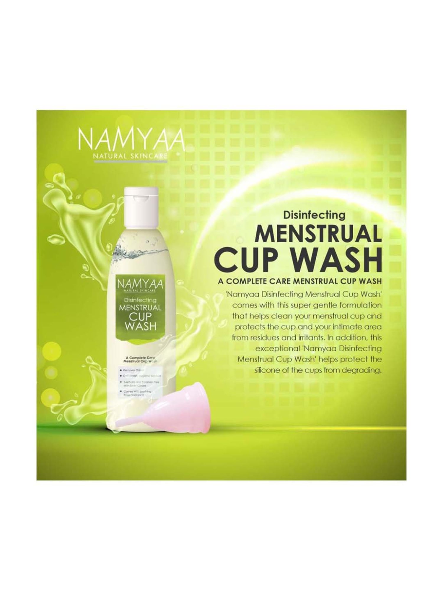 Namyaa Disinfecting Menstrual Cup Wash - 100 ml