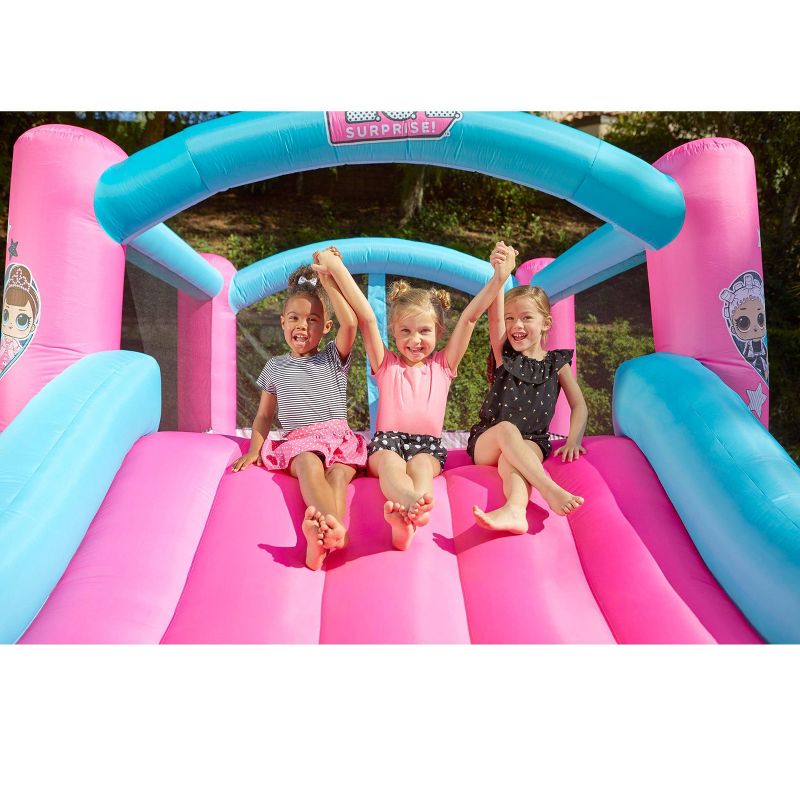 Costway Inflatable Water Slide Crab Dual Slide Bounce House Splash Pool W/ 950W Blower