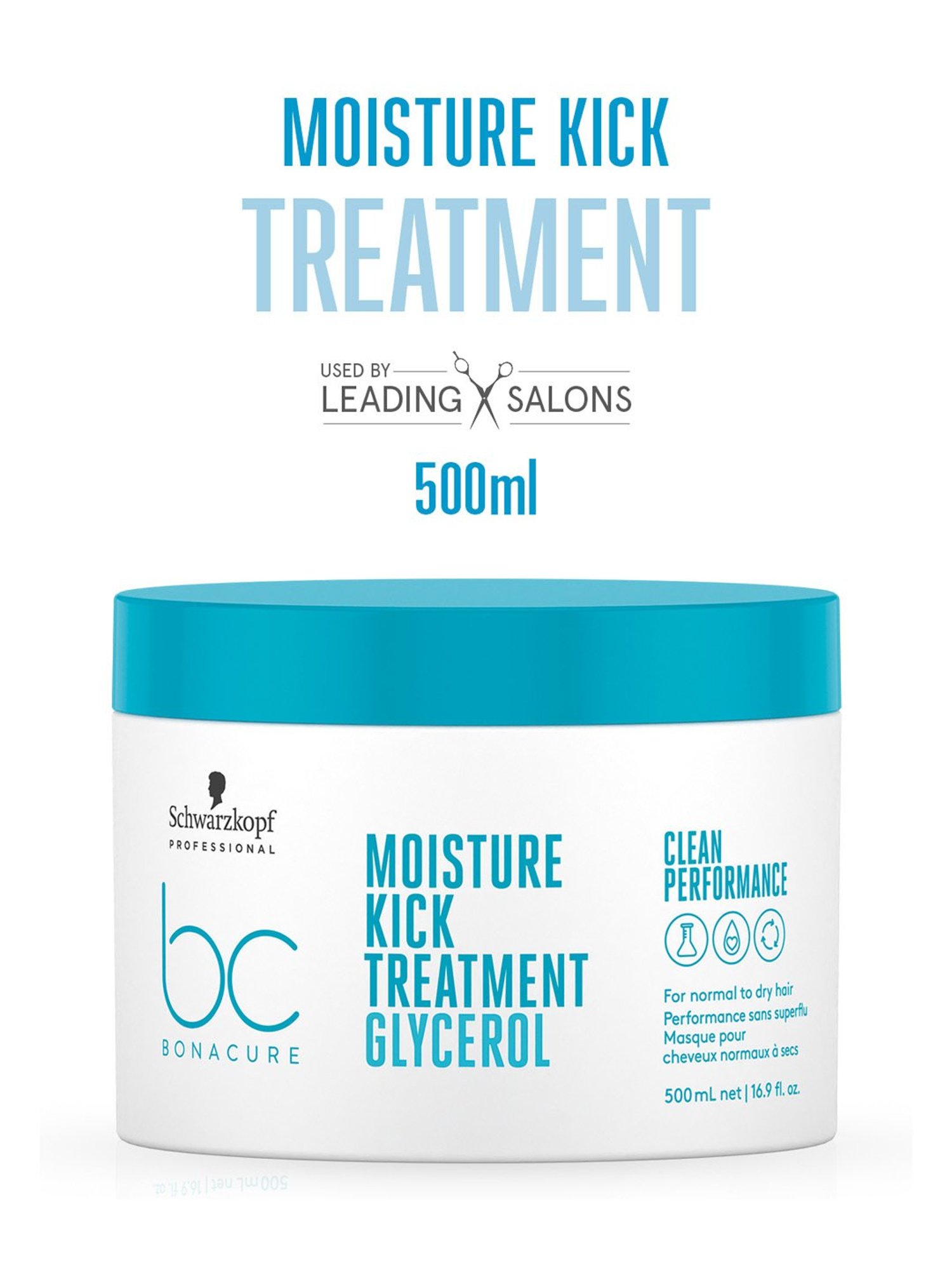 Schwarzkopf Professional Bonacure Moisture Kick Treatment with Glycerol - 500 ml