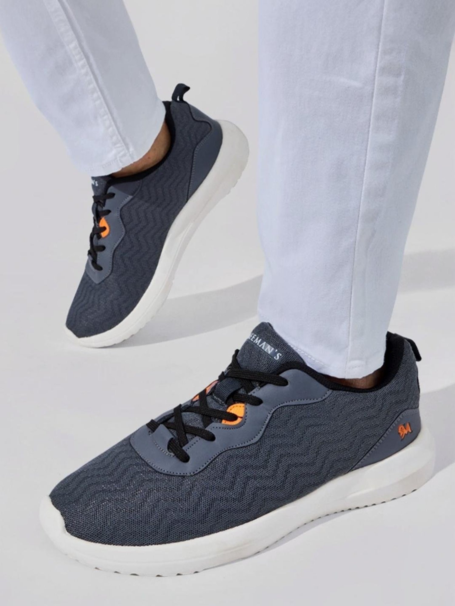 Neemans Men's Elevated Basics Grey Running Shoes