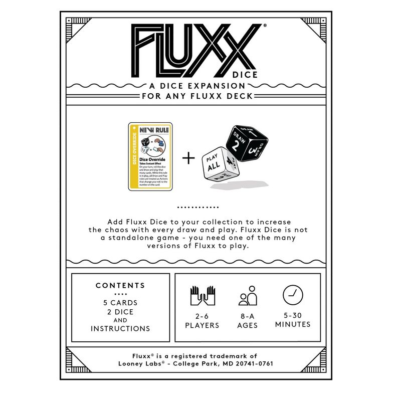 Fluxx Dice Game Expansion