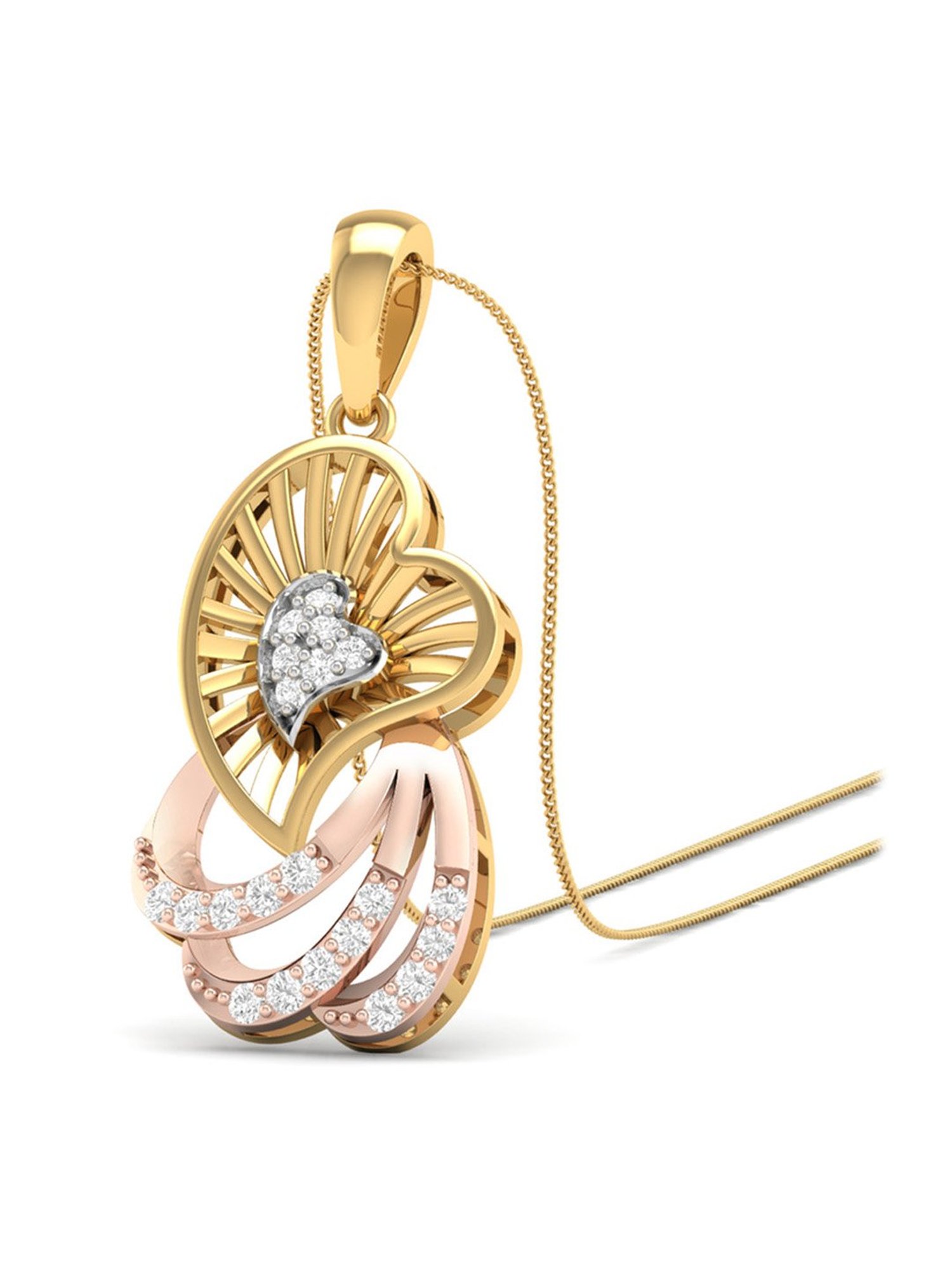 PC Jeweller Dalan 18k Gold Pendant without Chain for Women