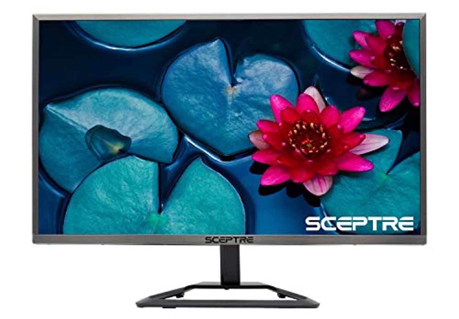 Sceptre E248W-1920R 24" 5ms (GTG) 1080P Ultra Slim Monitor, 1920 x 1080, 16:9, 5000:1, 230 cd/m2, HDMI, VGA, Tilt Adjustable, VESA Mountable, US Warranty