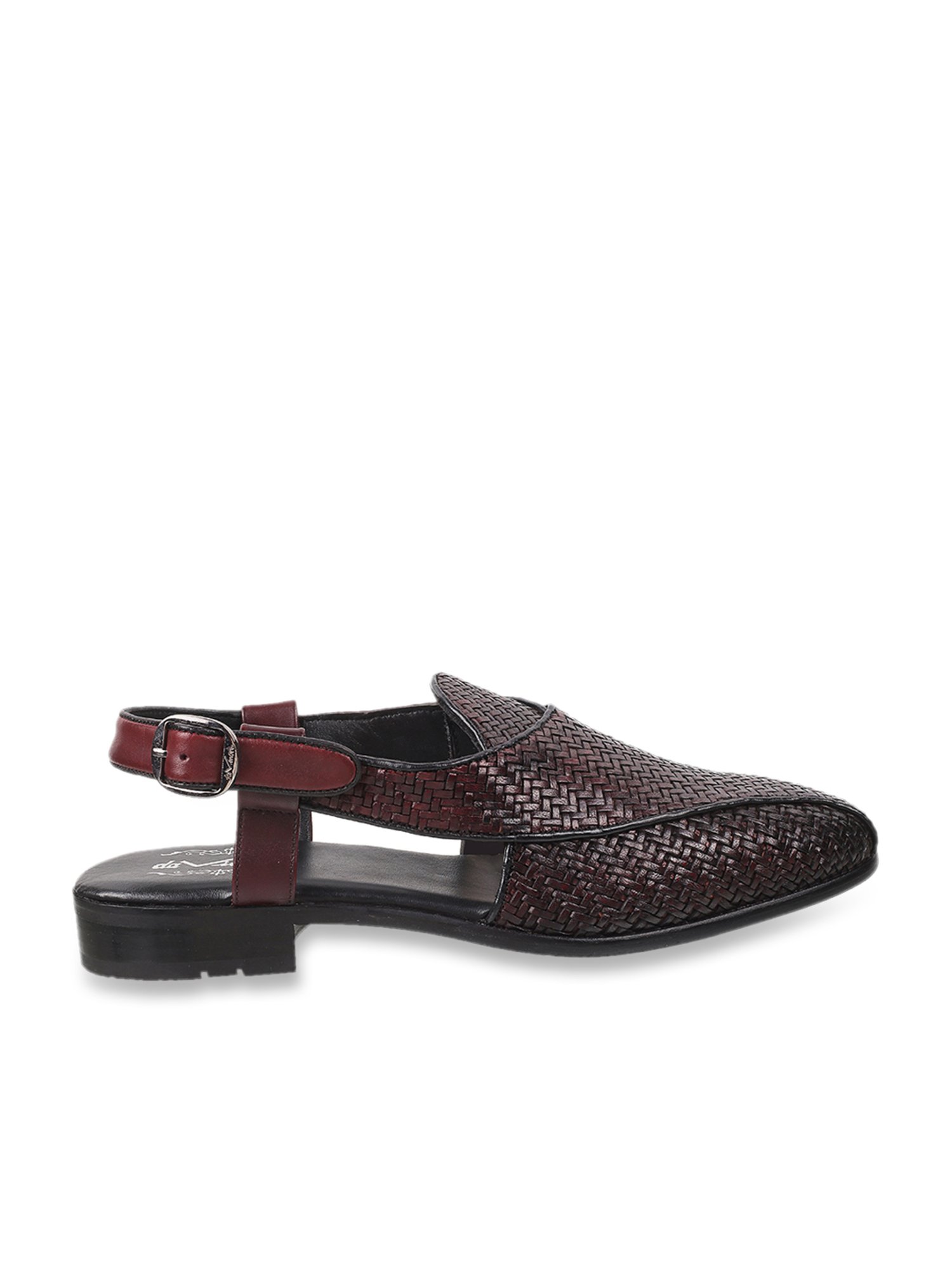 Da Vinchi by Metro Men's Wine Back Strap Sandals