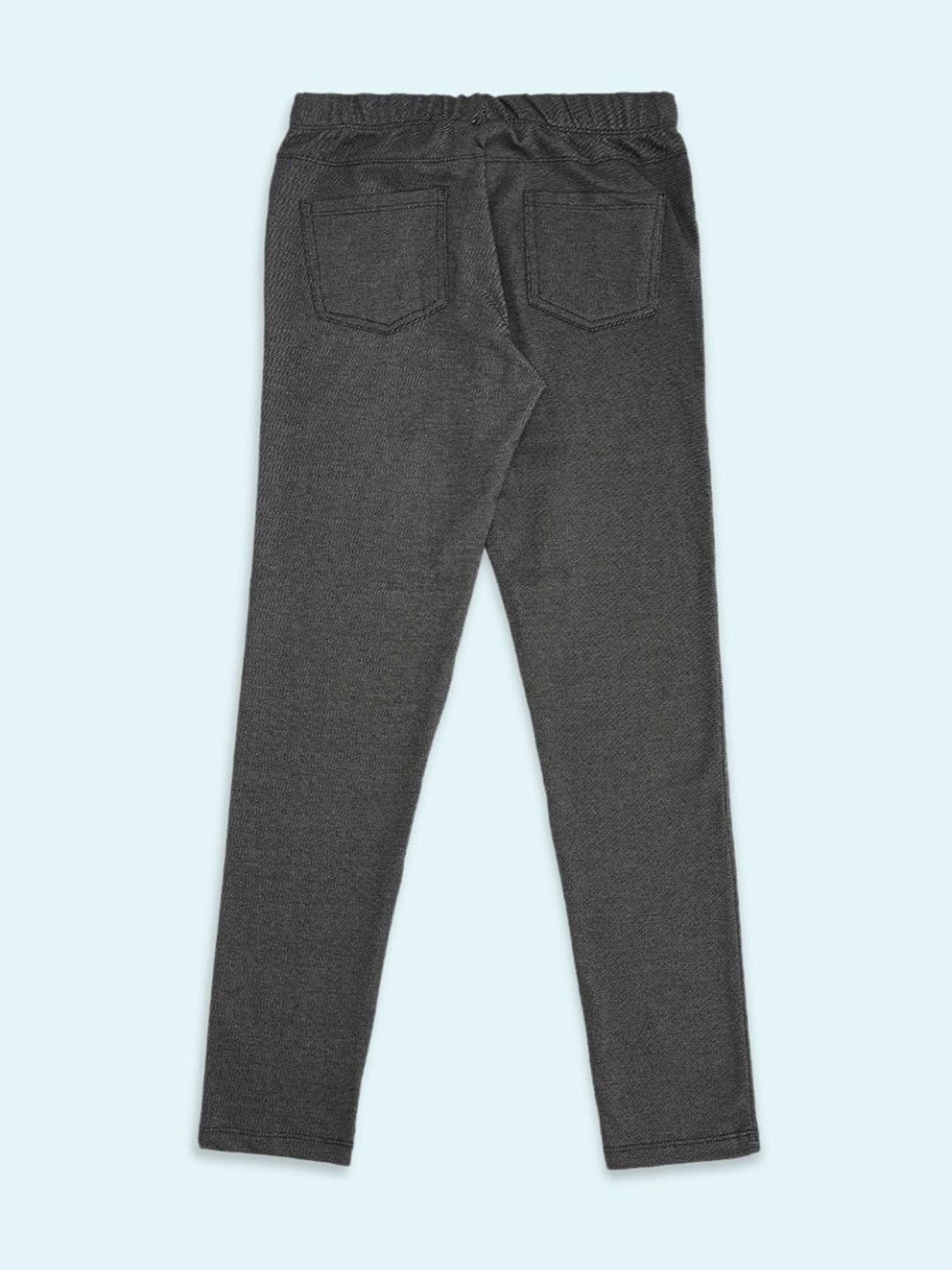 Angel & Rocket Girls Grey Solid Jeggings