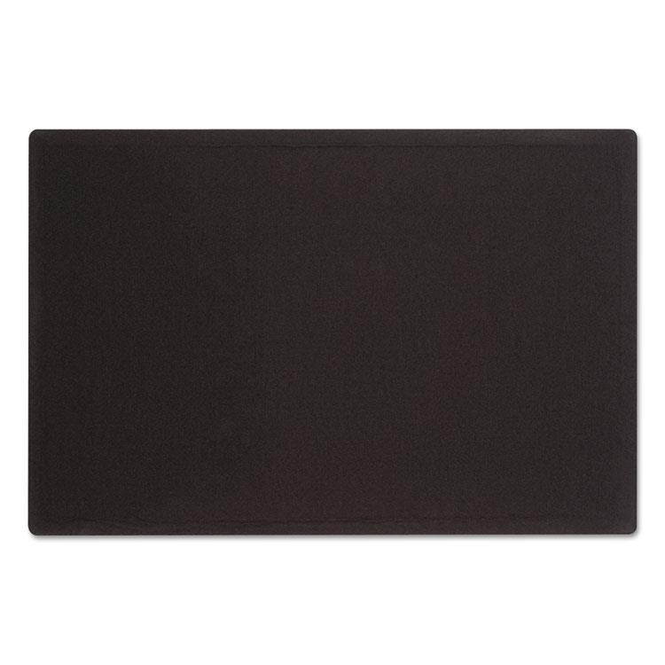 Quartet Oval Office Fabric Bulletin Board 48 x 36 Black 7684BK
