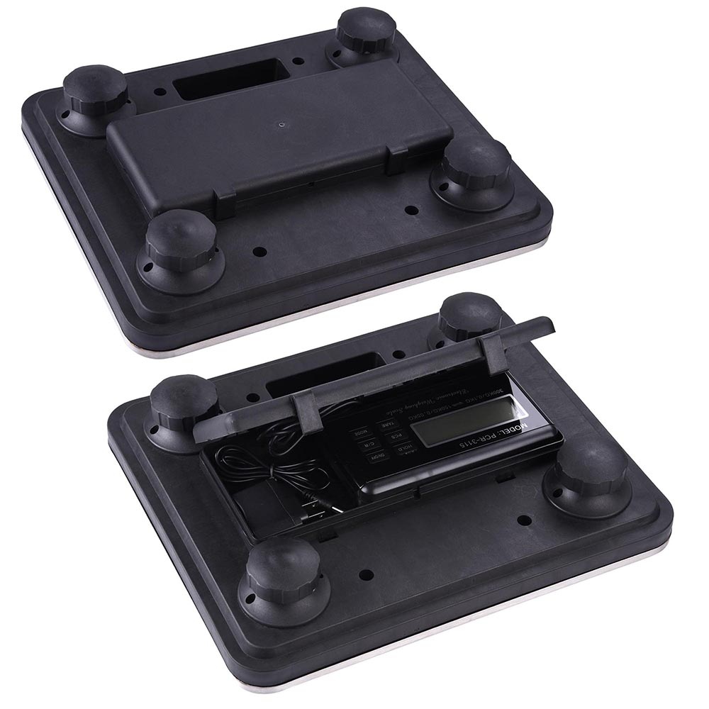 660lbs LCD AC Digital Floor Bench Scale Postal Platform Shipping 300KG Weigh