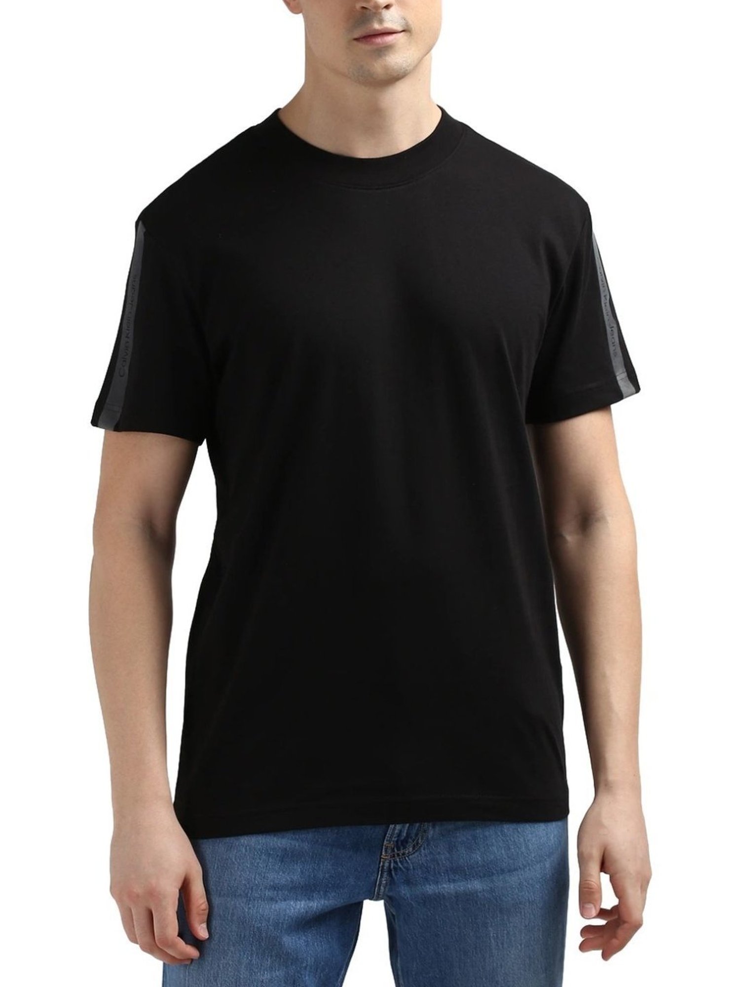 Calvin Klein Black Cotton Regular Fit T-Shirt