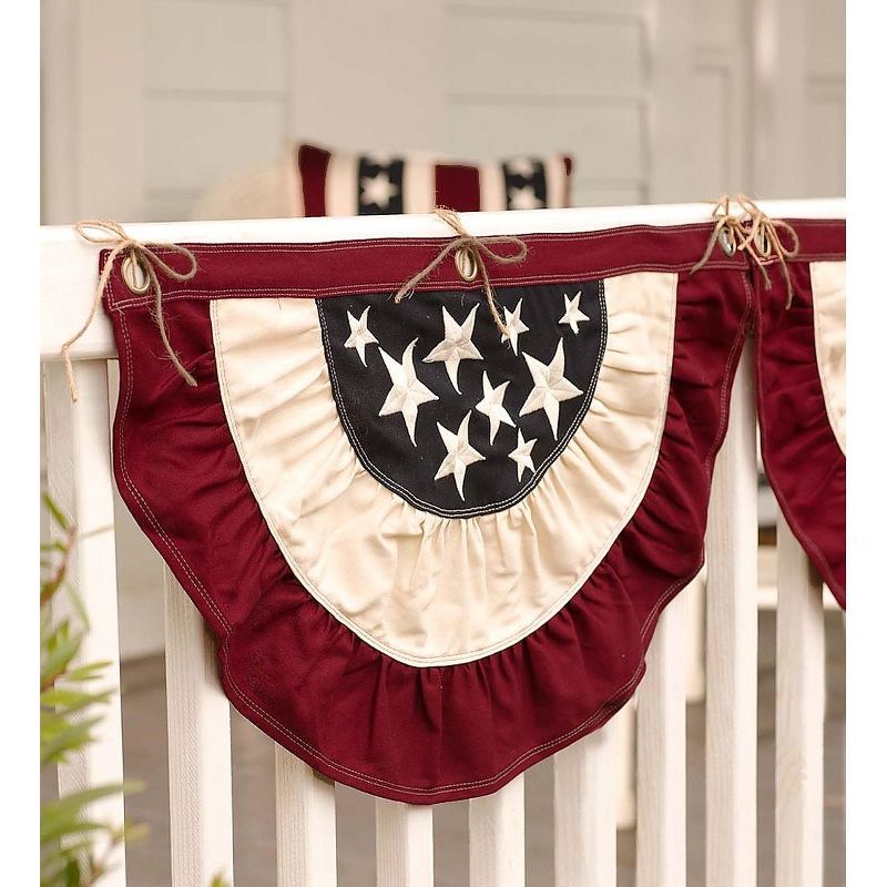 Small Half-Round Americana Flag Bunting 30"W x 17"H