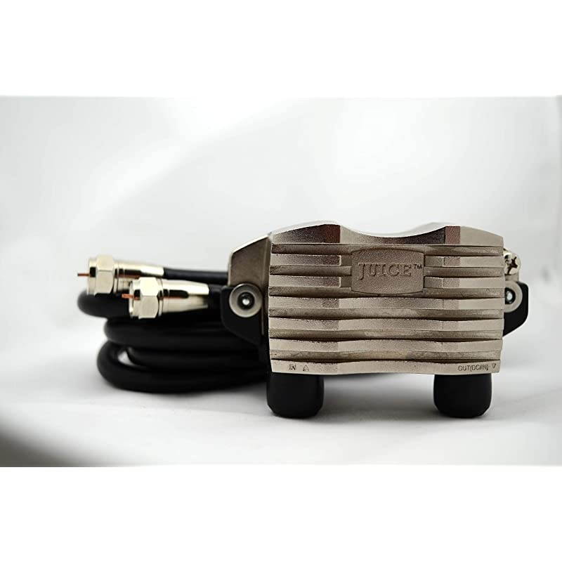 8Element Bowtie TV Antenna 70 Miles Range amp ClearStream Juice VHFUHF LowNoise Preamplifier System LowLoss Power Inserter Two 3622 HighPerformance Coaxial Cables