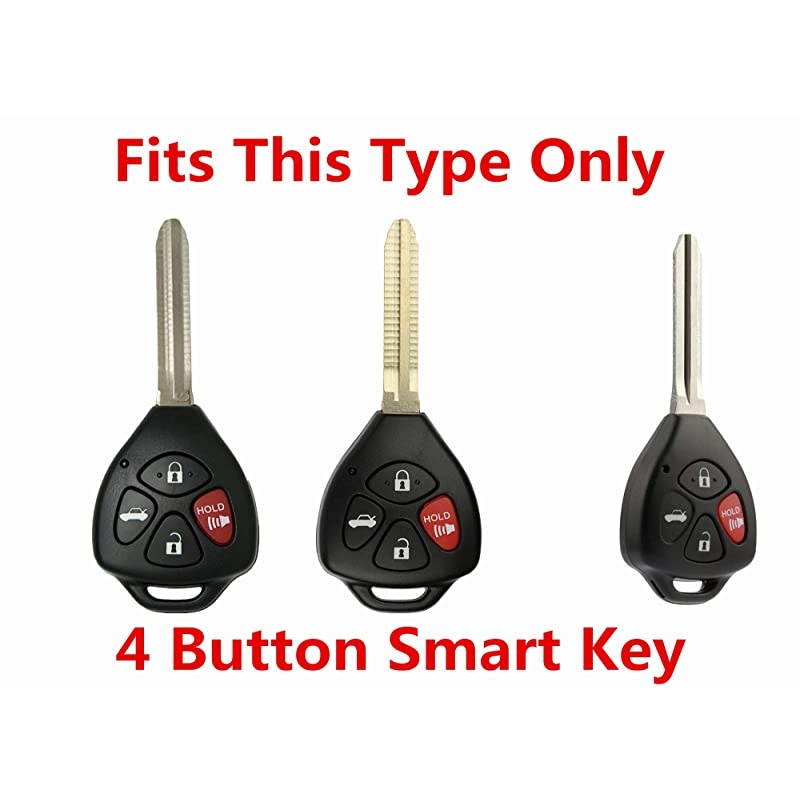 Silicone Keyless Entry Remote Control Key Fob Cover Case protector Replacement Fit For Toyota 2007 2008 2009 2010 Toyota Camry HYQ12BBY GQ4-29T