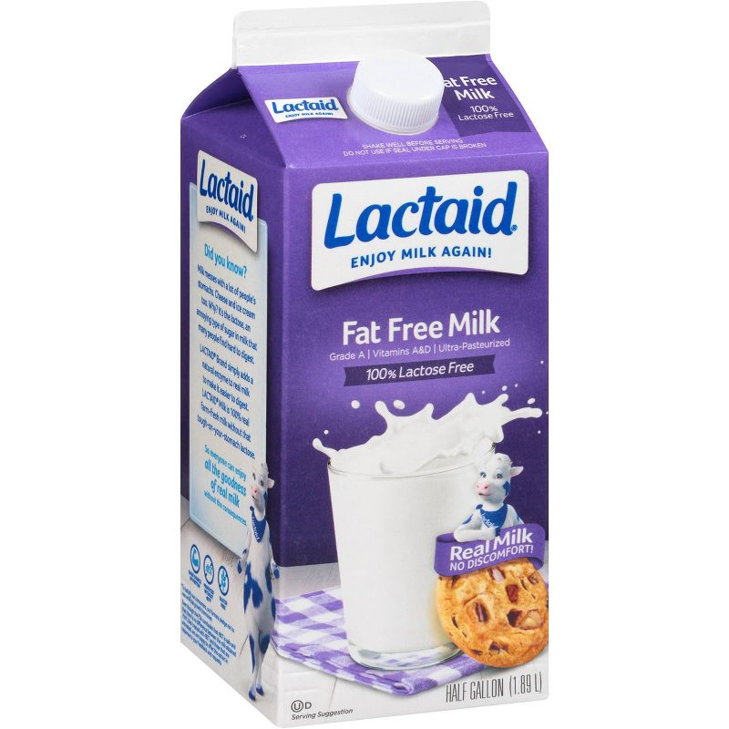 Lactaid Lactose-Free Skim Milk - 0.5gal