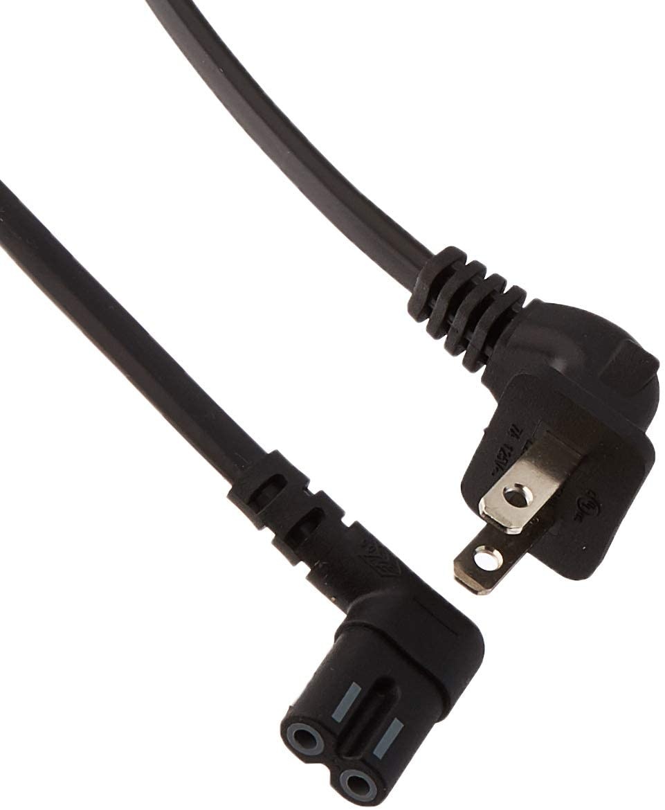 Samsung 3903-000853 Right Angle 2-Prong TV Power Cord 5FT Length