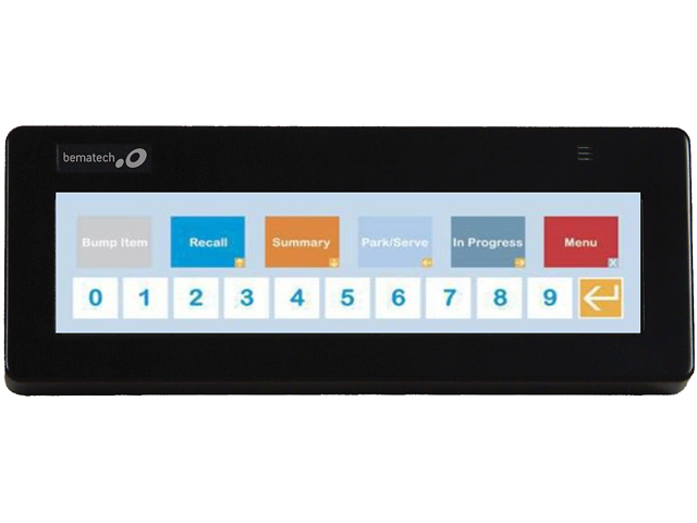 Bematech KB1700-G-BK-RJ-RJ Dell Only, Bump Bar, Black (Nr) Lgnd Sheet G, 6' RJRJ CBL