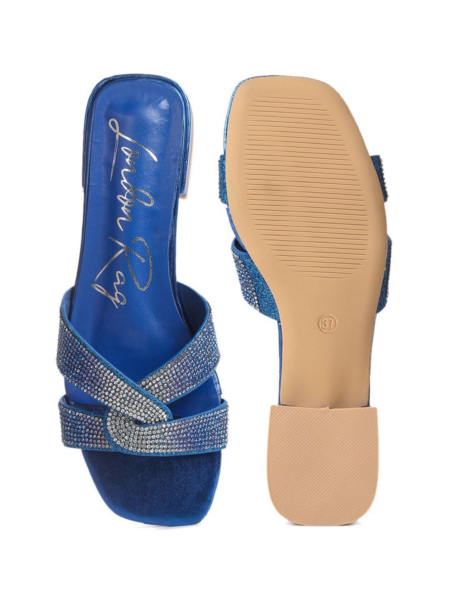 London Rag Women's Blue Casual Sandals
