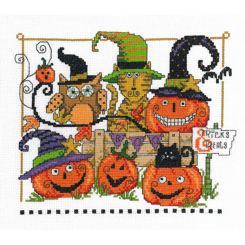 Imaginating Counted Cross Stitch Kit 9"X7.5"-Boo Friends (14 Count)