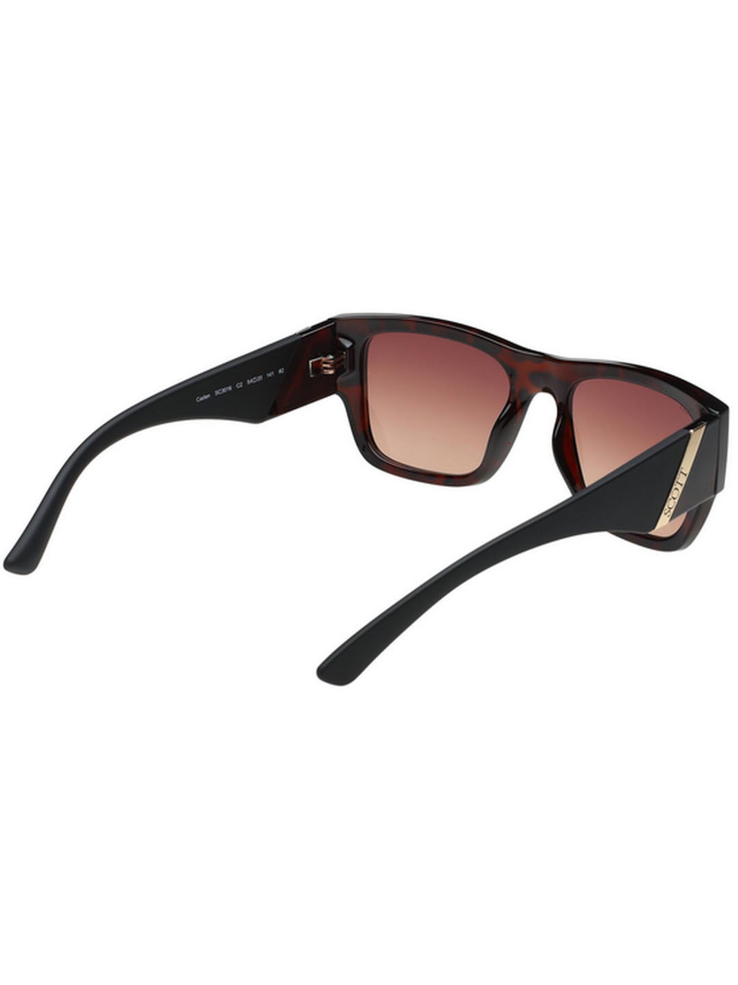 SCOTT Brown Wayfarer UV Protection Unisex Sunglasses