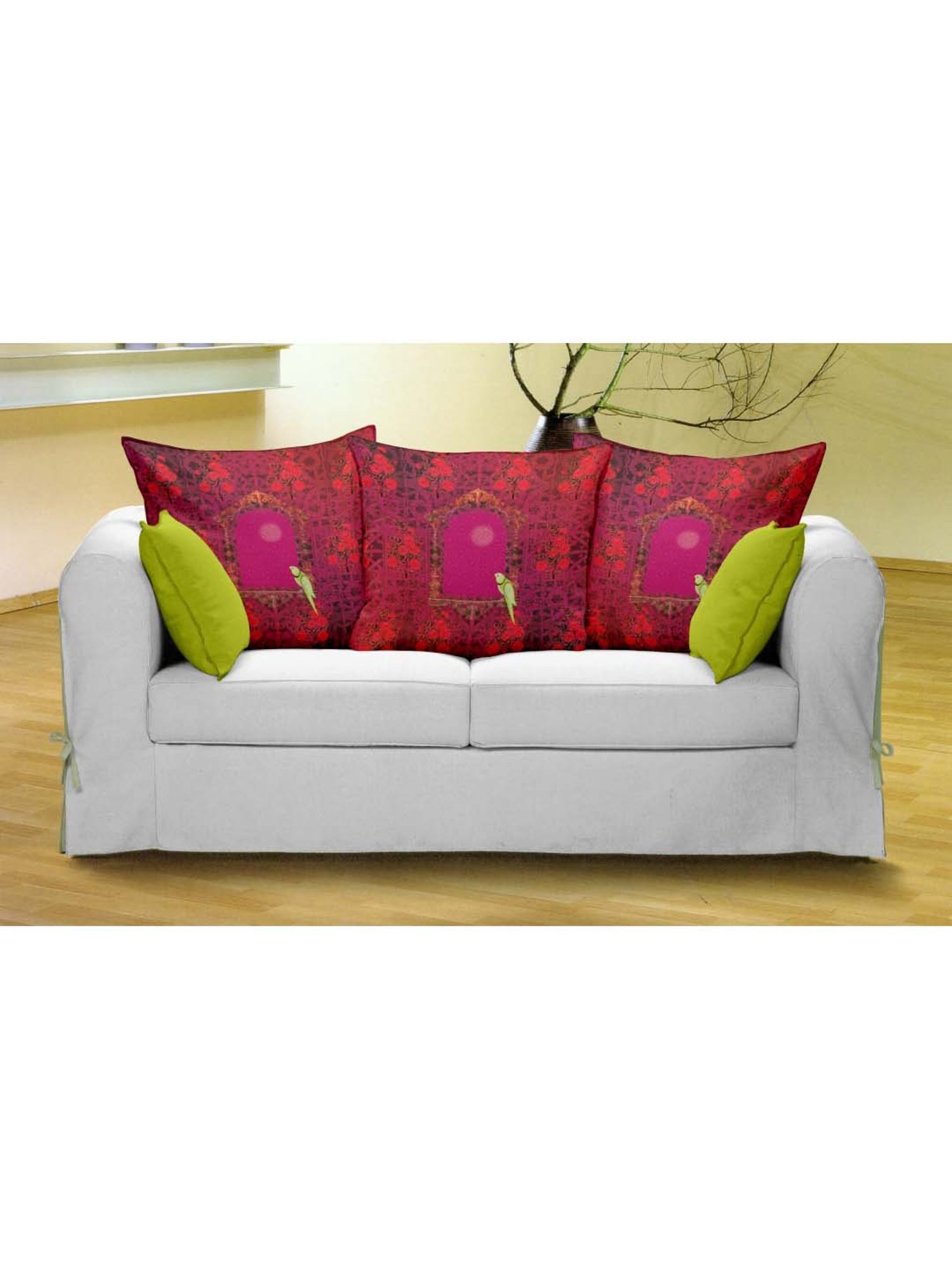 BIANCA Soft-Touch Digitally Printed Cushion Cover [Hidden Zipper On Side] -3pc 16 X16 set