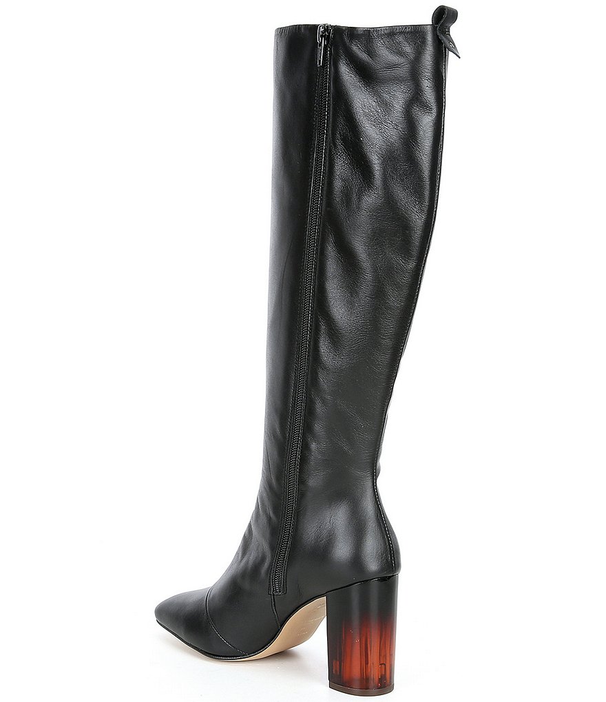 Kurt Geiger London Strut Leather Knee High Boots