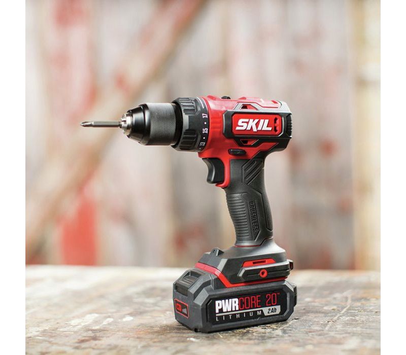 Skil DL529303 PWRCore 20 20V Brushless Lithium-Ion 1/2 in. Cordless Drill Driver Kit (2 Ah)