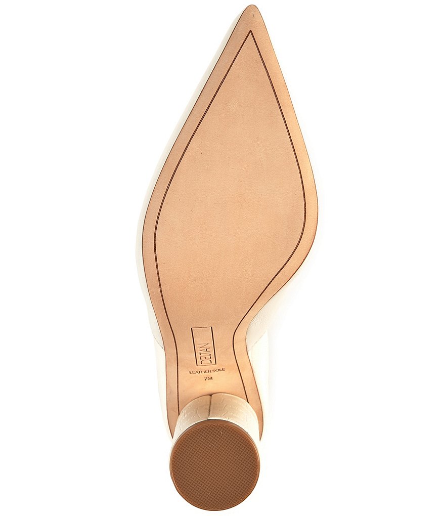 Deltan Jami Leather Ankle Strap Pumps