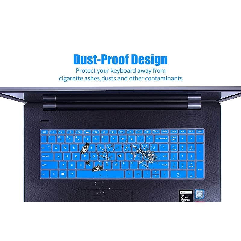 Protector Skin Cover Compatible HP Pavilion 15.6" 2018 New Series,HP Pavilion x360 15-BR075NR,HP Pavilion 15-BS 15-BW 15-CC 15-CB 15-CD,HP ENVY x360 15M-BP 15M-BQ,17.3"HP ENVY 17M 17-BS(Blue)