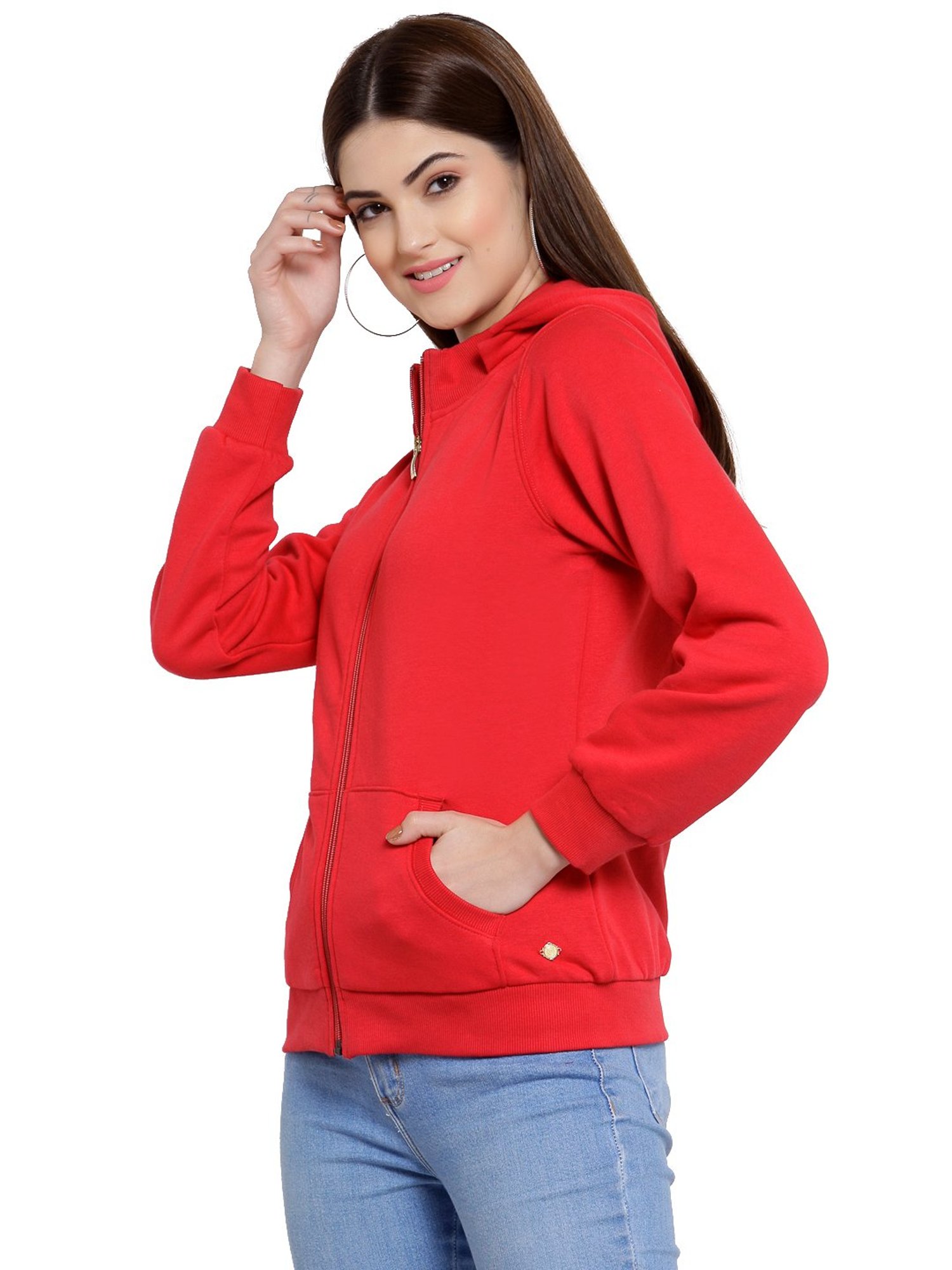 Juelle Red Hooded Sweatshirt