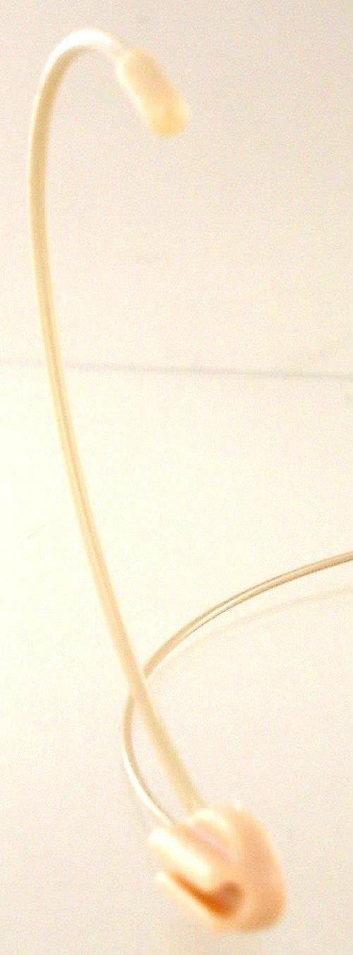 Ultra Lightweight Beige Unidirectional Headset Microphone for Audio-Technica Wireless Transmitters_Adjustable Left / Right Boom