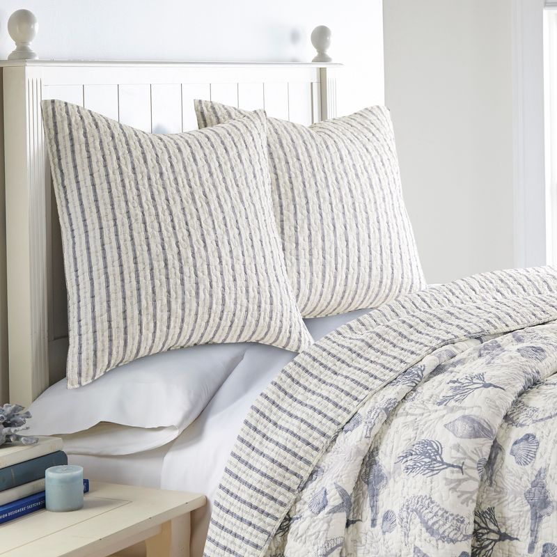 Tahiti Grey  Euro Sham Set of 2 - Levtex Home