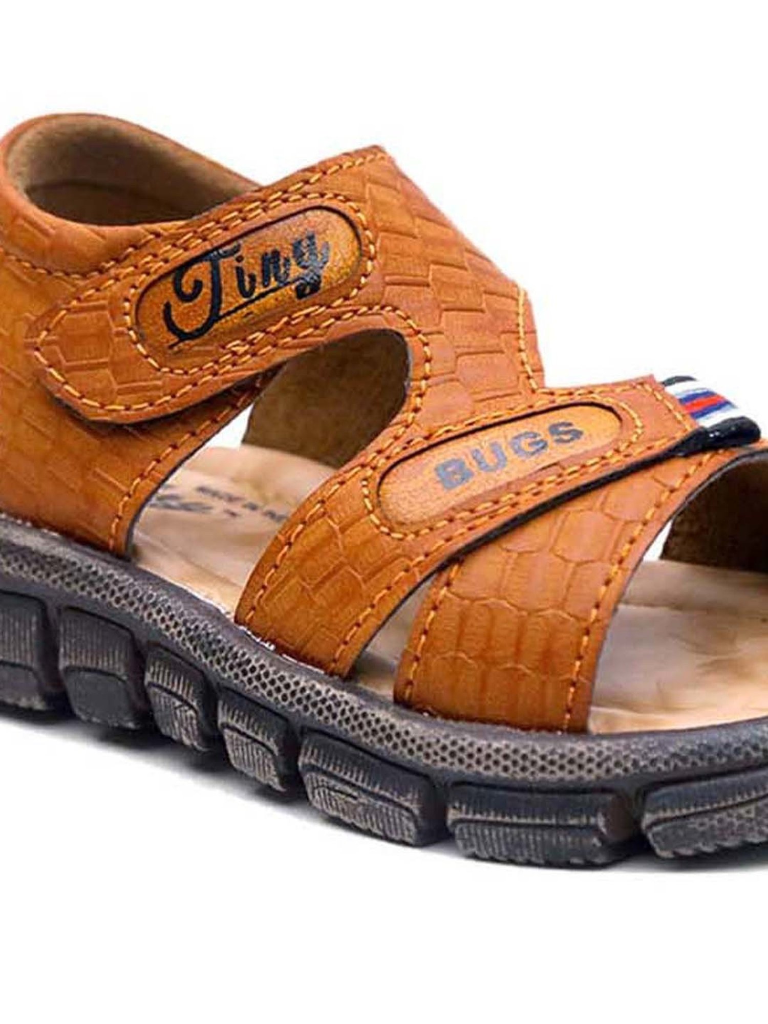 Tiny Bugs Kid's Tan Ankle Strap Sandals