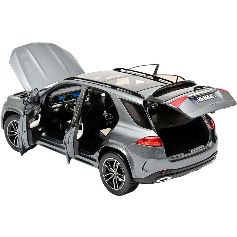 2019 Mercedes Benz GLE with Sunroof Gray Metallic 1/18 Diecast Model Car by Norev