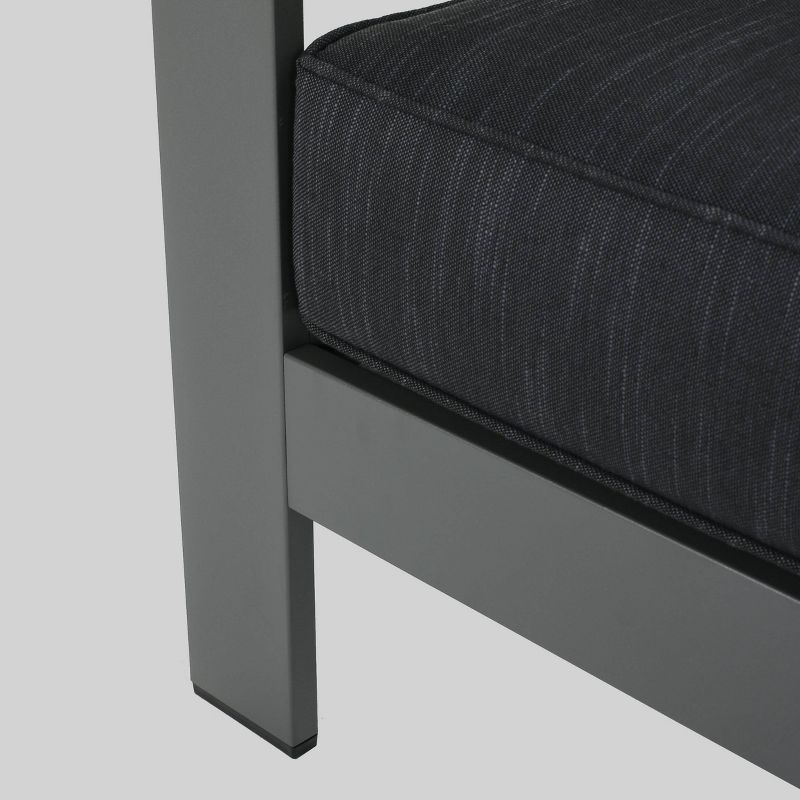 Breckenridge 4pc Seating Set Java Brown Fame Sunbrella Meredian Brick Red Fabric - La-Z-Boy