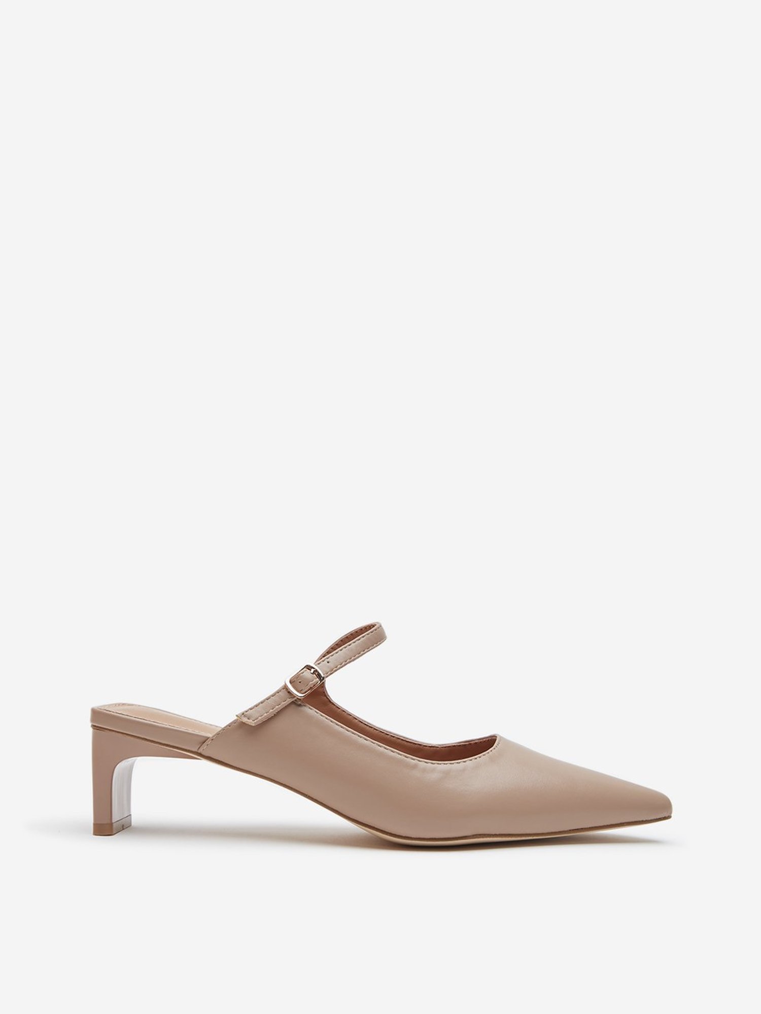 LUNA BLU by Westside Beige Embellished Heel Shoes