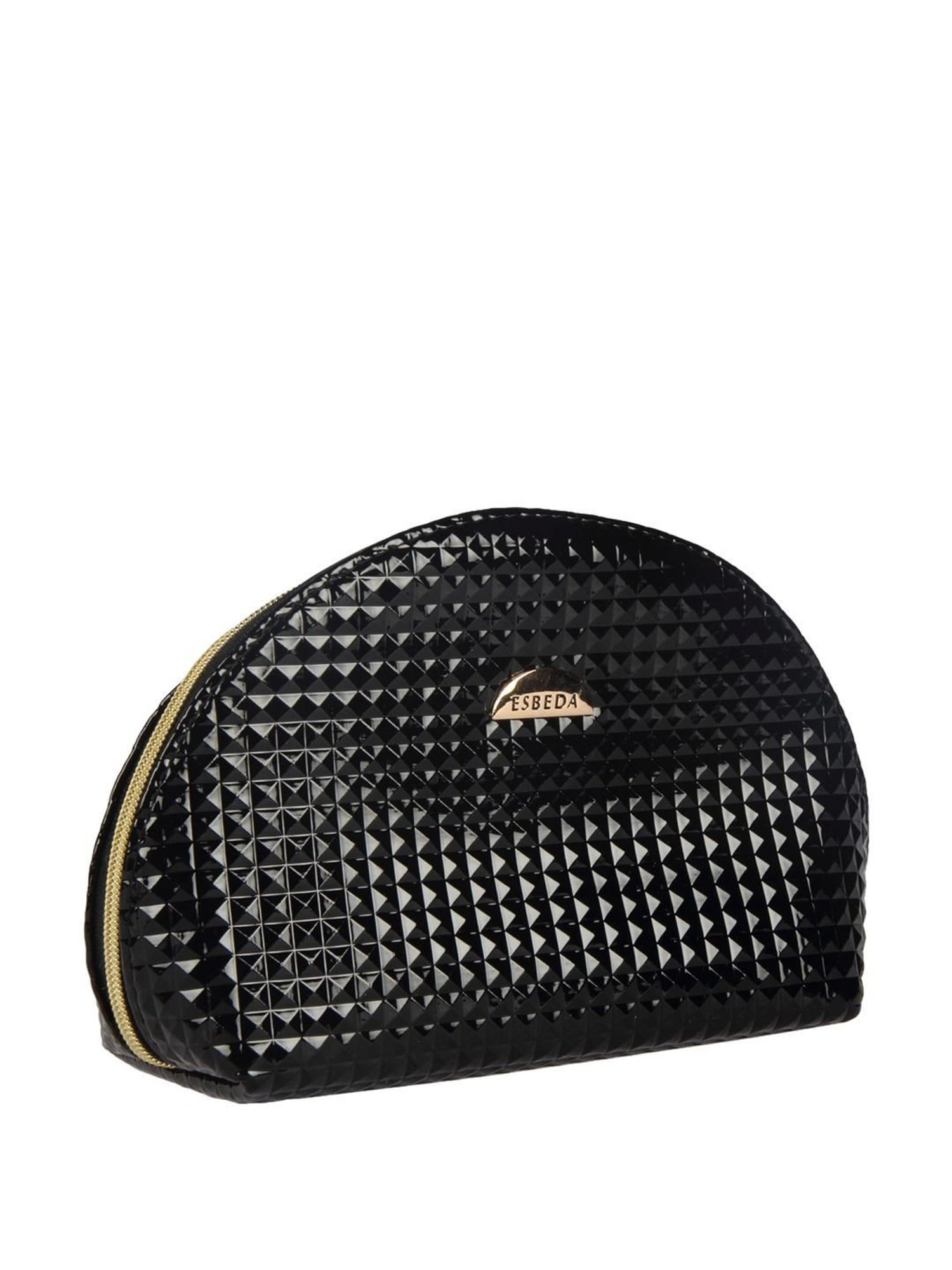 Esbeda Black Textured Small Pouch Set of 4