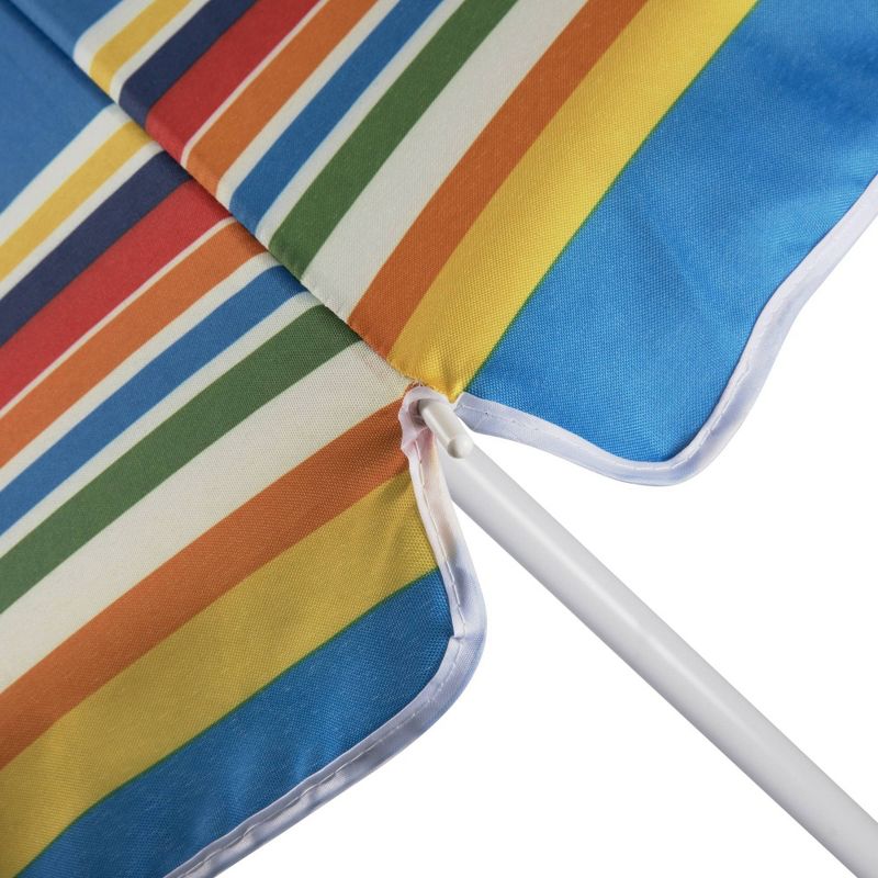 Picnic Time 5.5'  Beach Stick Umbrella - multi